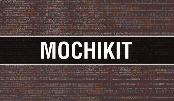 Mochikit Texto Escrito Código Programação Abstrato Tecnologia Fundo Desenvolvedor Software — Fotografia de Stock