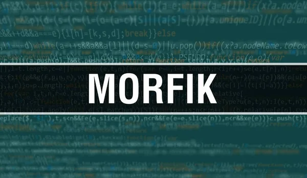 Morfik Двоичным Кодом Цифровых Технологий Фона Абстрактный Фон Программным Кодом — стоковое фото