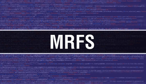 Concepto Mrf Con Partes Aleatorias Código Programa Texto Mrf Escrito — Foto de Stock