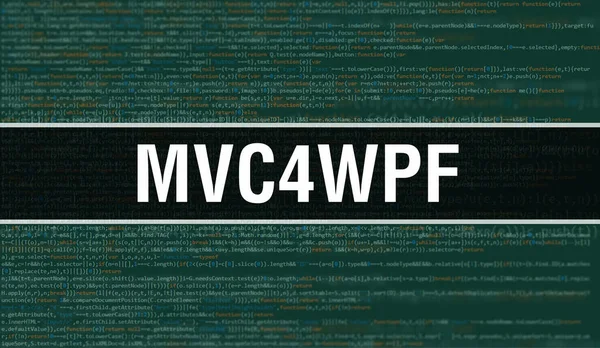 Koncepcja Mvc4Wpf Random Parts Program Code Mvc4Wpf Tekst Napisany Programowanie — Zdjęcie stockowe