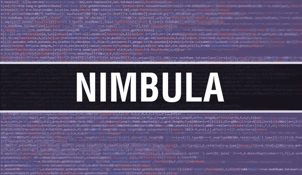 Nimbula Konzept Illustration Mit Code Für Die Entwicklung Von Programmen — Stockfoto