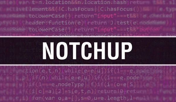 Notchup Concept Random Parts Program Code Notchup Programming Code Abstract — Stock Photo, Image