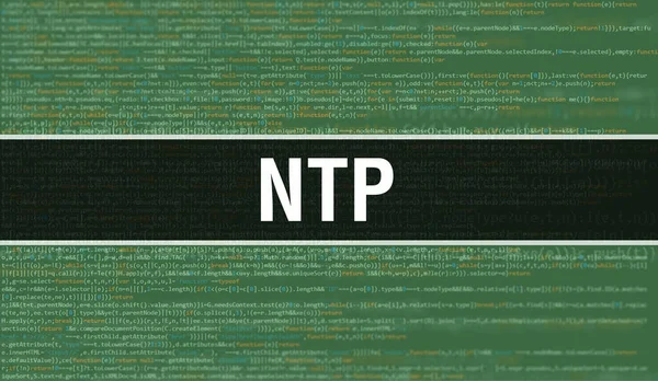 Programlama kodunun Random Parts of Program Kod.NTP metni ile NTP kavramı yazılım geliştiricisi ve Bilgisayar betiğinin programlama kodu soyut teknoloji arka planı üzerine yazılmıştır. Teknoloji kodu Backgroun olan NTP