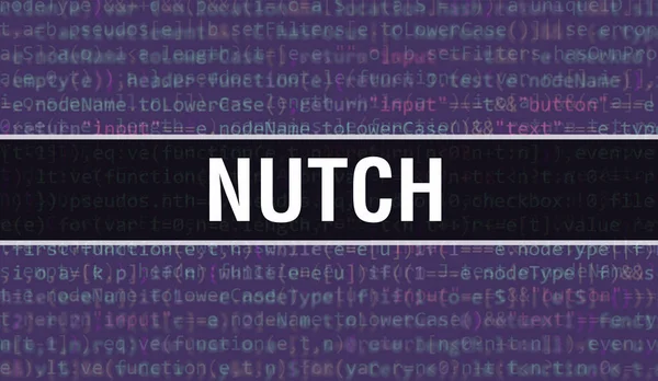 Nutch Abstract Technology Binary Code Background Digital Binary Data Secure — Stock Photo, Image