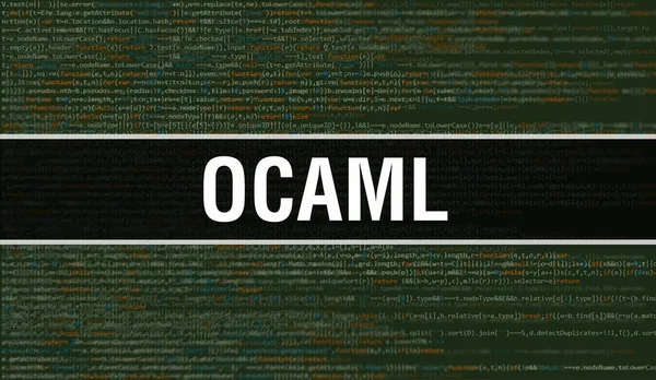 Ocaml Konzept Mit Zufälligen Teilen Des Programmcodes Ocaml Mit Programmiercode — Stockfoto