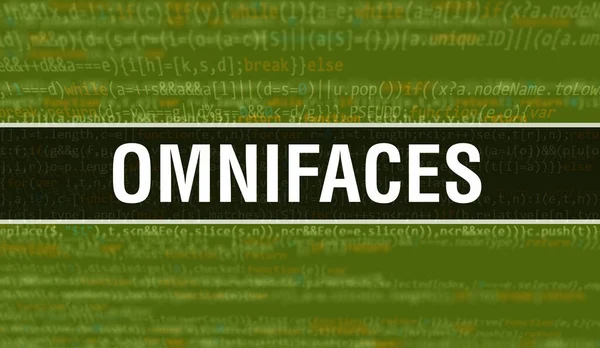 Omnifaces Text Napsaný Programovacím Kódu Abstraktní Pozadí Technologie Vývojáře Softwaru — Stock fotografie