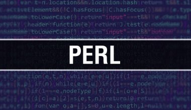 Programlama kodunun Random Parts of Program.Perl metni ile perl kavramı yazılım geliştiricisi ve Bilgisayar betiğinin programlama kodu soyut teknoloji arkaplanı üzerine yazılmıştır. Teknoloji kodlu Perl Backgroun