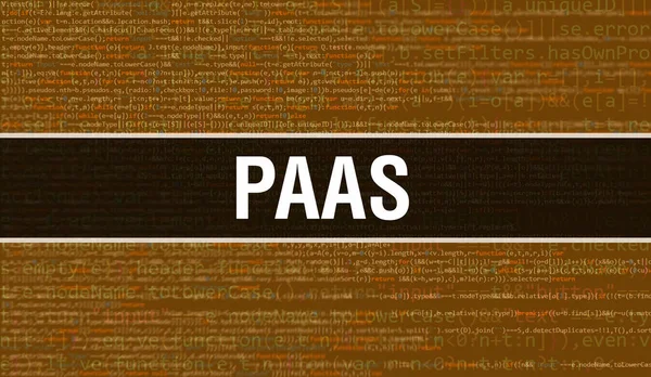 Paas Digitálním Textem Java Kódu Paas Počítačový Software Kódující Vektorový — Stock fotografie