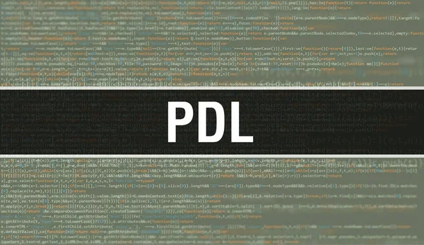 Pdl Com Tecnologia Abstrata Código Binário Background Digital Dados Binários — Fotografia de Stock