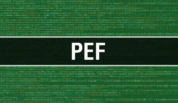 Pef Con Texto Digital Java Code Pef Software Informático Codificación —  Fotos de Stock