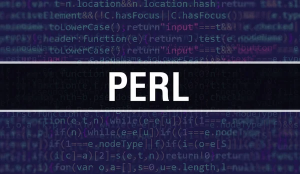 Perl Koncepció Random Parts Program Code Perl Szöveget Írt Programozási — Stock Fotó