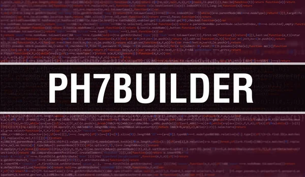 Ph7Builder Con Tecnología Abstracta Fondo Código Binario Datos Binarios Digitales —  Fotos de Stock