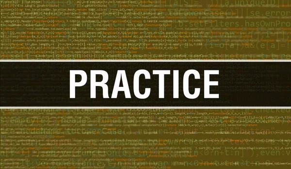 Practica Con Texto Digital Java Code Práctica Software Informático Que — Foto de Stock