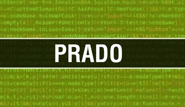 Prado Binárním Kódem Pozadí Digitální Technologie Abstraktní Pozadí Programovým Kódem — Stock fotografie