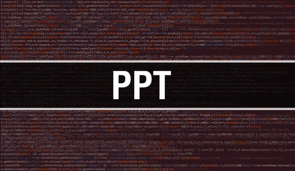 프로그램 코드의 Random Parts Program Code 개념이다 Ppt Programming Code — 스톡 사진