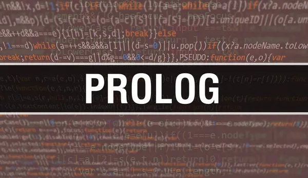 Prolog Ilustração Conceito Usando Código Para Desenvolvimento Programas Aplicativo Prolog — Fotografia de Stock