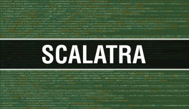 Rasgele Program Kodu içeren Scalatra konsepti. Scalatra yazılım geliştiricisi ve bilgisayar senaryosunun programlama kodlu soyut teknoloji arka planına sahip. Scalatra Arkaplan consepsi