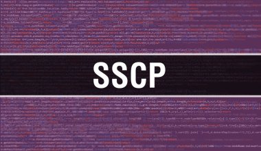 Programın Random Parts of Program Kodlu SSCP konsepti. SSCP, yazılım geliştiricisi ve Bilgisayar betiğinin programlama kodları soyut teknoloji arka planına sahiptir. SSCP Arkaplan gözlemi