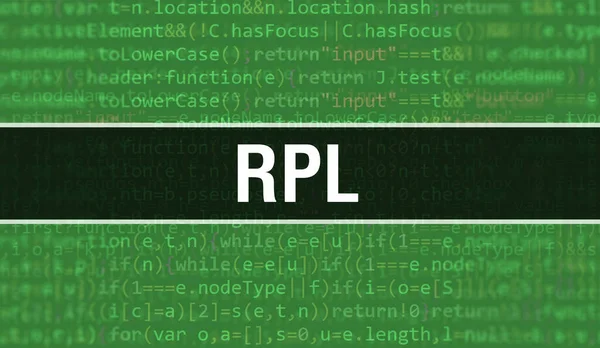 Rpl Konzept Mit Zufälligen Teilen Des Programmcode Rpl Textes Geschrieben — Stockfoto