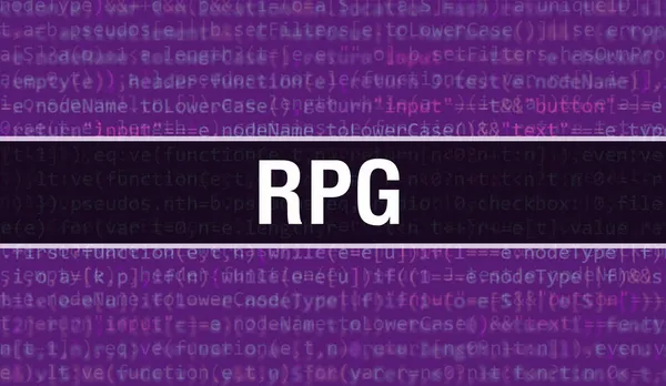 Rpg Ψηφιακό Υπόβαθρο Δυαδικό Κώδικα Τεχνολογίας Αφηρημένο Φόντο Κώδικα Προγράμματος — Φωτογραφία Αρχείου