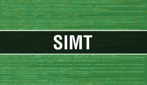 Simt Abstract Technology Binary Code Background Digital Binary Data Secure — 스톡 사진