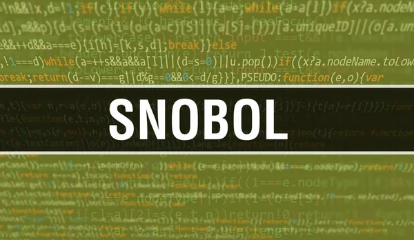 Концептуальная Иллюстрация Snobol Использованием Кода Разработки Программ Приложений Код Сайта — стоковое фото
