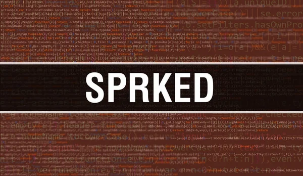 Sprked Com Texto Código Java Digital Sprked Conceito Vetor Codificação — Fotografia de Stock