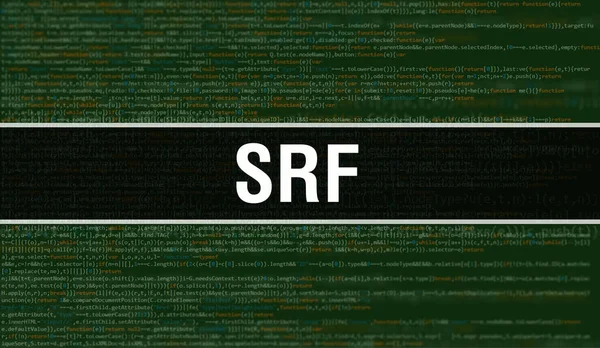 Srf Con Tecnología Abstracta Fondo Código Binario Datos Binarios Digitales — Foto de Stock