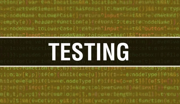 Pruebas Con Texto Código Java Digital Testing Computer Software Coding —  Fotos de Stock