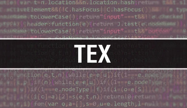 Tex Двоичным Кодом Цифровой Технологии Фона Абстрактный Фон Программным Кодом — стоковое фото