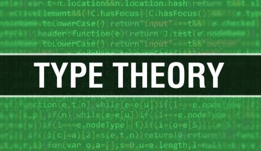 İkili kod dijital teknoloji geçmişi olan tip teorisi. Program kodu ve Tip teorisi ile soyut bir arkaplan. Programlama ve kodlama teknolojisi geçmişi. Program listesiyle birlikte tip teorisi