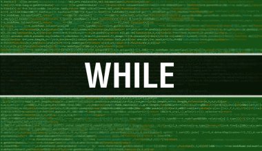 Soyut Teknoloji İkili Kod Arkaplanı ile birlikte. Dijital ikili veri ve Güvenli Veri Konsepti. Yazılım / Web Geliştirici Programlama Kodu ve Zaman. Javascript Soyut Bilgisayar Betiği