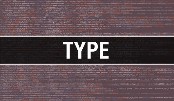 Type Abstract Technology Bináris Kód Háttér Digitális Bináris Adatok Secure — Stock Fotó