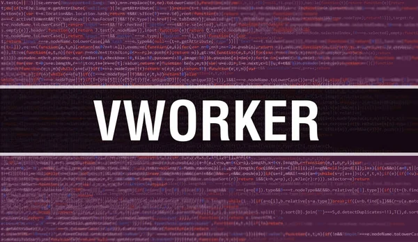 Vworker Abstract Technology Binary Code Background Digital Binary Data Secure — 스톡 사진