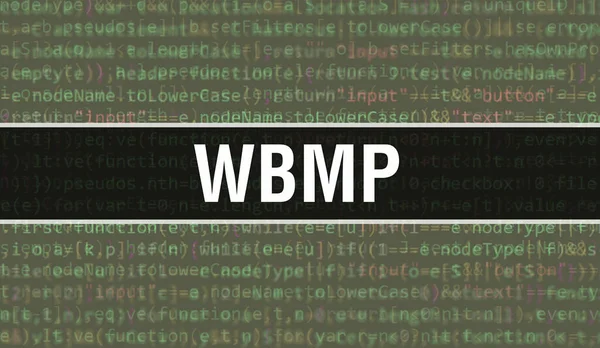 Wbmp Digital Java 텍스트를 Wbmp 컴퓨터 소프트웨어 프로그래밍 스크립트 Java — 스톡 사진