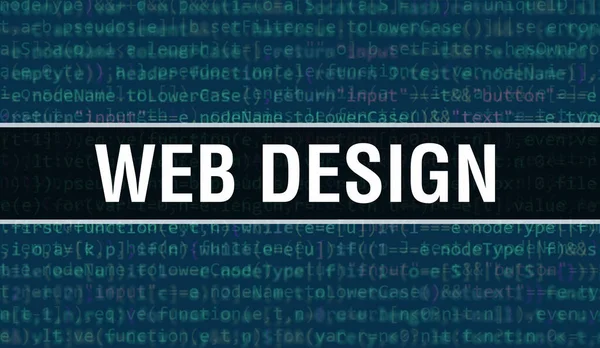 Dijital Java Kod Metni Ile Web Tasarımı Web Tasarımı Bilgisayar — Stok fotoğraf