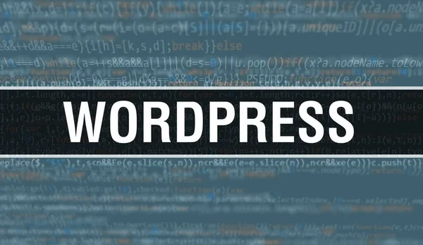 Wordpress 컨셉트 Random Parts Program Code Wordpress Text Written Programming — 스톡 사진