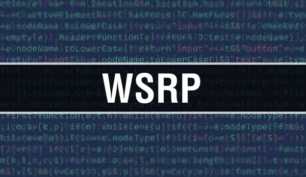 Wsrp Koncepció Véletlenszerű Részei Program Code Wsrp Programozási Kód Elvont — Stock Fotó