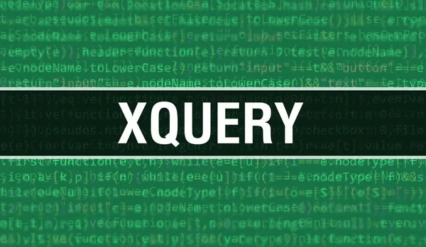 Xquery Abstract Technology Binary Code Background Ψηφιακά Δυαδικά Δεδομένα Και — Φωτογραφία Αρχείου