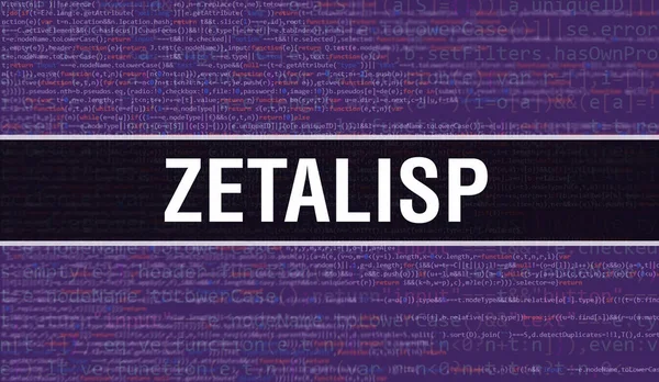 Zetalisp Text Geschrieben Auf Programmiercode Abstrakte Technologie Hintergrund Der Software — Stockfoto