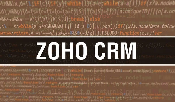 Zoho Crm Ψηφιακό Κείμενο Κώδικα Java Zoho Crm Και Λογισμικό — Φωτογραφία Αρχείου