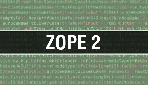 Zope Mit Abstrakter Technologie Binärcode Hintergrund Digitale Binärdaten Und Secure — Stockfoto