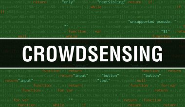 Soyut Teknoloji İkili Kod Özgeçmişi ile kalabalık. Dijital ikili veri ve Güvenli Veri Konsepti. Yazılım