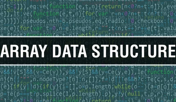 Estrutura Dados Matriz Com Tecnologia Abstrata Código Binário Background Digital — Fotografia de Stock