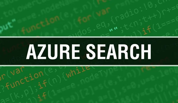 Azure Cerca Con Testo Codice Java Digitale Azure Search Concetto — Foto Stock