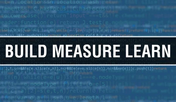 Build Measure Aprende Con Texto Digital Código Java Construir Medida —  Fotos de Stock