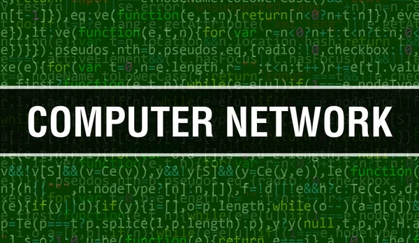 Számítógépes Hálózat Absztrakt Technológiával Bináris Kód Háttér Digitális Bináris Adatok — Stock Fotó