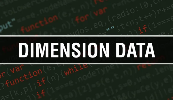 Dimensão Dados Com Texto Código Java Digital Dimension Data Computer — Fotografia de Stock