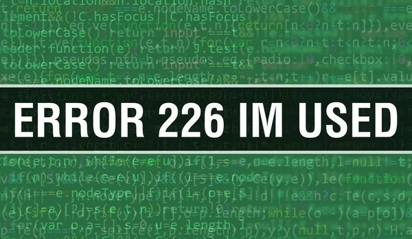 Fout 226 Gebruikte Tekst Geschreven Programmeercode Abstracte Technologie Achtergrond Van — Stockfoto