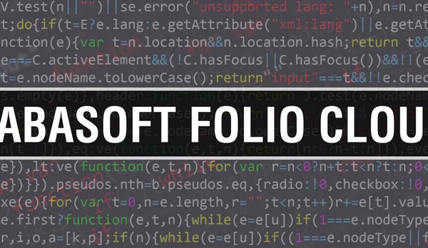 Fabasoft Folio Cloud Concept Met Random Parts Program Code Fabasoft — Stockfoto